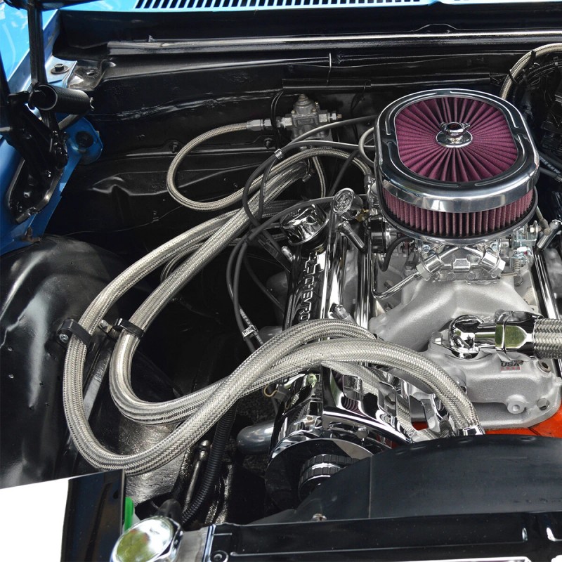 Unbranded For GM 4L60E 4L80E Flexible SS Braided Transmission Cooler