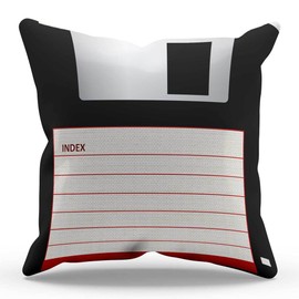 DECOPOW Gift to Geeks Throw Pillow Covers (Floppy Disk)