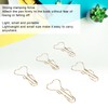 50pcs Heart Pen Clips Plated Metal Pen Holder Clips Small