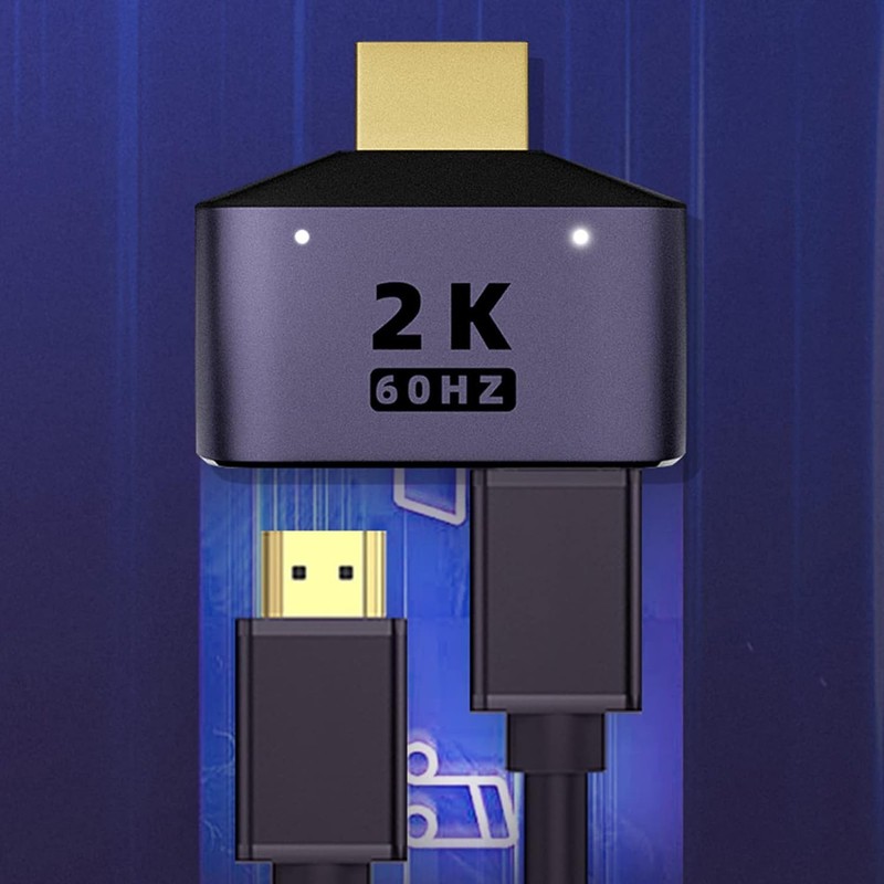 Risprsulen 1Pc Purple HDMI-Compatible Splitter 1 in 2 Out -2K