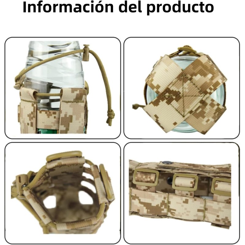THJOPOKEEL Soporte Ajustable para Botella de Agua con Correa Ajustable