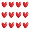 12pcs Love Heart Refrigerator Magnets, 1.06x1.06 Inch Cute Red Heart