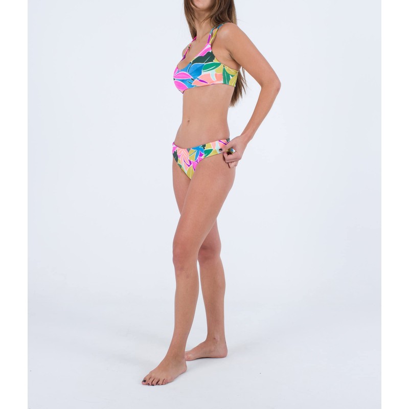 Hurley Women's Max Island Full Tab Side Bottom Bikini Bottoms