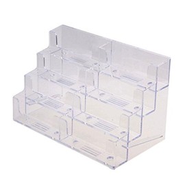 Dazzling Displays Clear 8-Pocket Counter Top Business Card Holder