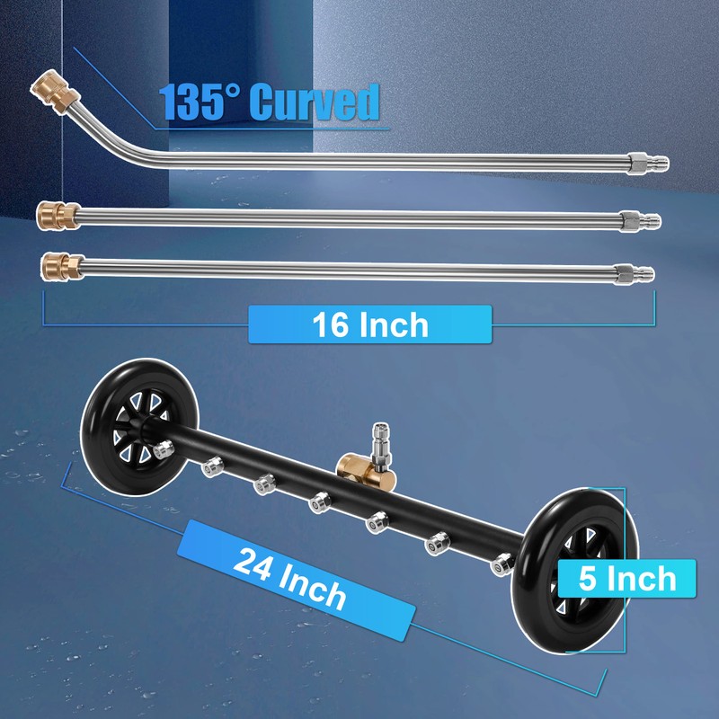 Tool Daily Dual-Function Undercarriage Cleaner, 24 Inch, Water Broom for