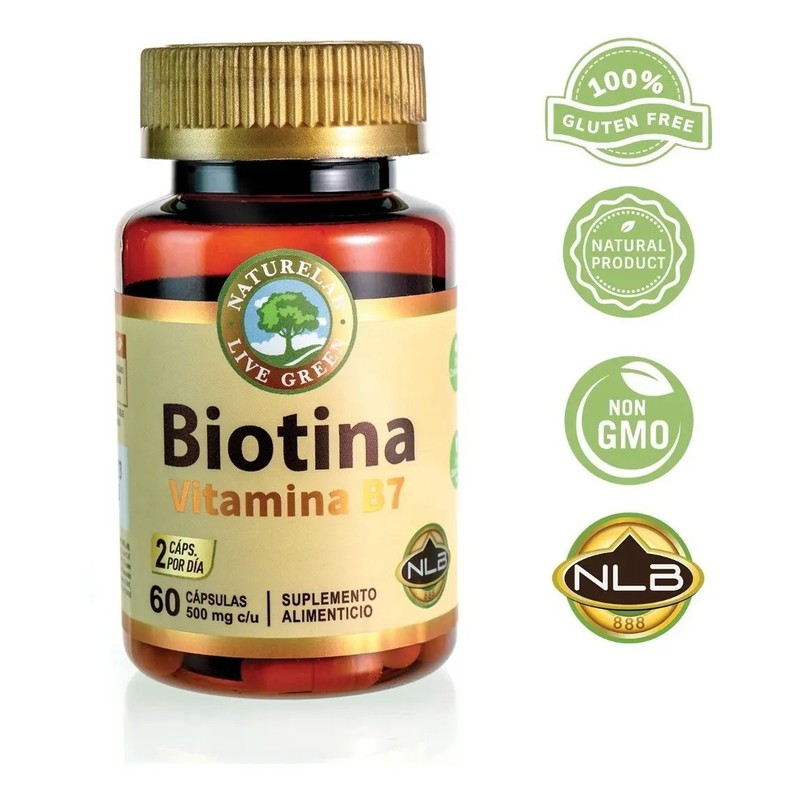 Biotina- Frena Caída De Cabello - 60 Cápsulas - Naturelab