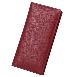 Wallets for Women RFID Blocking Ultra Slim Leather Credit Card Holder Clutch by GOIACII