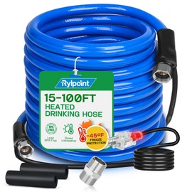 25FT Heated Water Hose for RV,Heated Drinking Water Hose,Lead and BPA Free,1/2"Inner Diameter,Temperatures Down to -47°F,Rv Accessories for Campers, Livestock, Agriculture