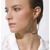 PROSTEEL Women's Flat Hoop Earrings 30 mm/40 mm/60 mm/80 mm
