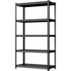 5-Tier Storage Shelves, 72"H x 36"W x 16"D, 3850 LBS