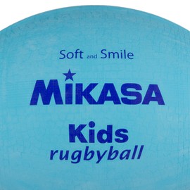 MIKASA Smile Rugby Ball (For Elementary School Students) Special Formulated Rubber Used; Weight: Approx. 6.5 oz (185 g), Saxophone KF-S, Saxophone Blue