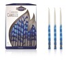 Majestic Giftware CP270 6" Blue/White/Silver Executive Collection Chanukah Candles (45