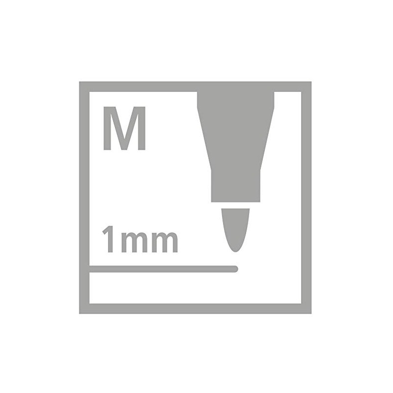 STABILO Pen 68 Medium Cold Grey Pack of 10 -