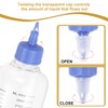 PATIKIL 230 Ml/8 oz Plastic Squeeze Bottles with Blue Twist