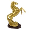 Horse Statue Gold Synthesized Resin Unique Horse Art Figurine for