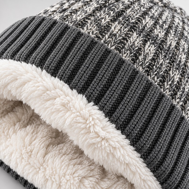 Unisex Winter Knit Beanie for Men & Women – Warm