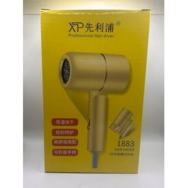 Secador de Pelo Eléctrico XP - Secador de Pelo Profesional para Hombres y Mujeres, Oro