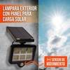 Tecnolite Lampara Solar, 120 LED Lampara Solar para Exterior IP54