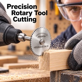 6Pcs HSS Circular Saw Blade Set – Rotary Tool Cutting Discs with 1/8 Inch Mandrel for DIY Wood, Plastic & Compatible Metal Projects