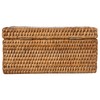 Kouboo Rattan Wet Wipes Box - Decorative Container with Hinged