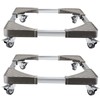 HOZEON 2 Pack Washing Machine Furniture Dolly, Telescopic Movable Trolley