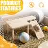 Wooden Hamster Platform with Legs, Hamster Climbing Toys, Standing Platform