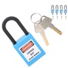 5Set 38mm Lockout Tagout Lock Nylon Durable Dustproof Insulated Safety