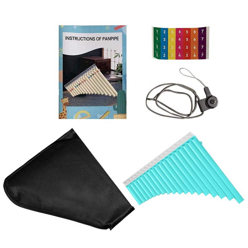 18-Pipe Pan Flute G-G3 Range & C Key Pan Pipes