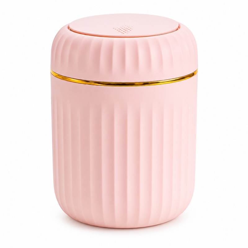 Mini Desktop Trash Can with Lid for Home & Office