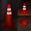 Collapsible Traffic Cones, ERKOON 2 Pack 18'' Orange Safety Road