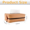HALOYIVGO Car Tissue Box Holder – Large Leather Auto Sun