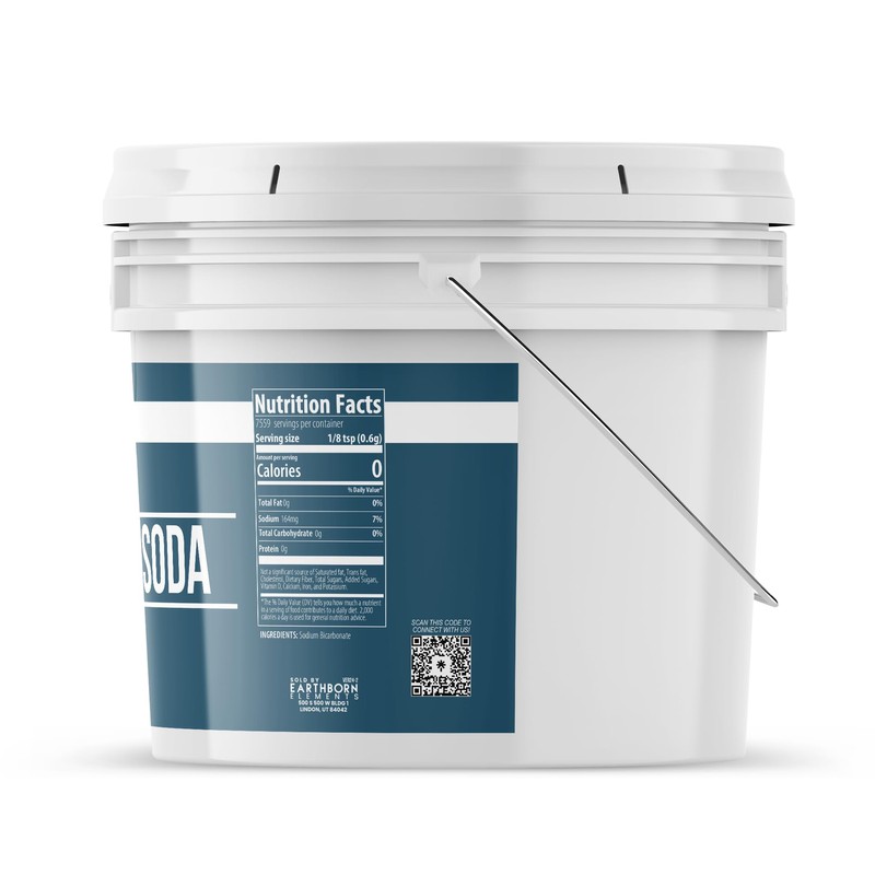 Earthborn Elements Baking Soda (1 Gallon) Sodium Bicarbonate, Cooking, Cleaning