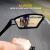ROCKBROS - Espejos de bicicleta para manubrio HD resistente a