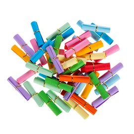 ccHuDE 100 Pcs Mini Colorful Paper Scrolls Write on It Valentine Message in a Bottle Paper Roll Cute Capsule Notes Wish Letter Messages for Friendship Gift