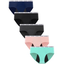Teen Girls Incontinence Underwear Washable 65ml Absorbency Leakproof Period Viscose Made from Bamboo Panties Size 15-16year