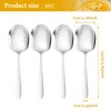Large Serving Spoons 4 Pieces, Include 2 Serving Spoons and