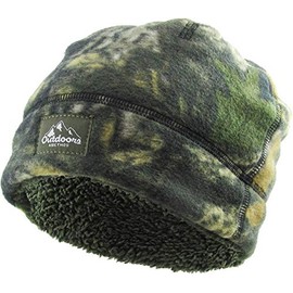 KBETHOS Solid Striped Dotted Short Beanie Skull Cap Solid Color Men Women Winter Ski Hat (One Size, (9.3) Sherpa Camouflage)