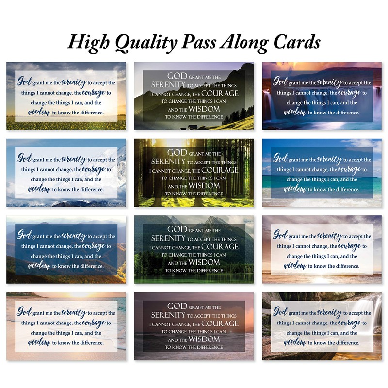 JBH Creations Serenity Prayer Cards - Pack of 48: 24