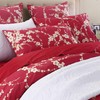 WINLIFE Floral Pillowcases Standard 2-Pack, 100% Cotton Envelope Closure Pillow