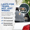 (2 Pack) Bear Nature Scene Stickers - Wildlife Art Sticker