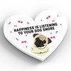 Global Designs Pug Happiness Is Your Dog Snoring Katie Pearson