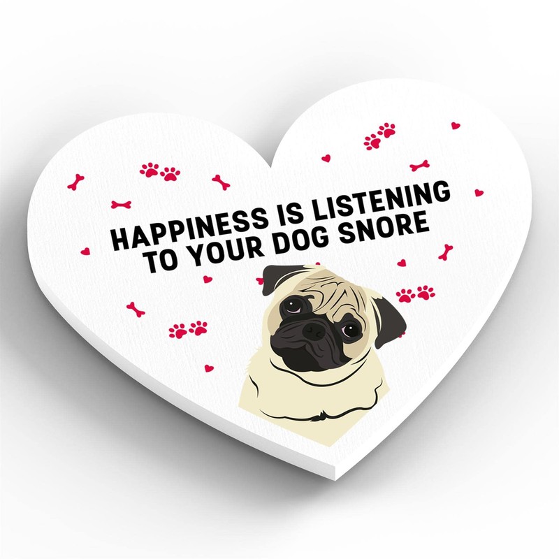 Global Designs Pug Happiness Is Your Dog Snoring Katie Pearson