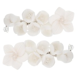 Outanaya 2pcs Elegant Floral Hair Accessories for Women for Weddings Parties Daily Wear and Photoshoots for Thick Hair Styling