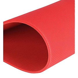 Shoe Sole Repair Rubber Soling Sheet, Shoes Bottom Repairing Material, 5/32 Inch (4 mm) Thickness (Red)