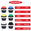 MKBKLLJY 10pcs 16mm Red Push Button Switch SPST 3A 250V