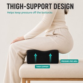 Contoured BBL Seat Cushion with High-Elastic Sponge and Anti-Slip Bottom