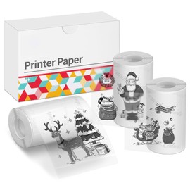 Adhesive Thermal Paper, Clear Printer Paper Compatible With T02/M02X/M02L Mini Printer, Transparent Thermal Paper, 50mmx3.5m, 3 Rolls