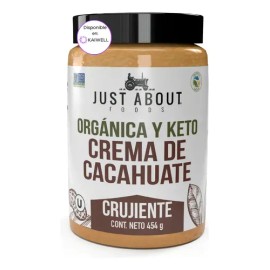 Crema De Cacahuate Crunchy Orgánica Keto 454g Just About                                                                                              