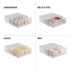 MSHOMELY Underwear Drawer Organizer, Stackable Bra Organizer for Closet, 1