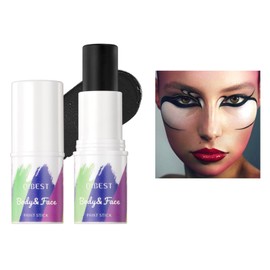 Jolilab Vibrant Body & Face Paint Stick, Smooth Texture for Easy Application Blendable Sticks,Holiday Cosplay Costume Party Makeup - 0.25 Oz (8)